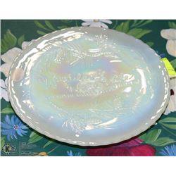 FENTON WOODSLAND SEAFOAM GREEN CARNIVAL GLASS