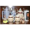 Image 1 : LOT OF ESTATE COLLECTIBLE  BEER STEINS