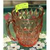 Image 1 : PINK DEPRESSION GLASS PITCHER