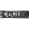Image 1 : "CUCINA" WOOD LIKE SIGN