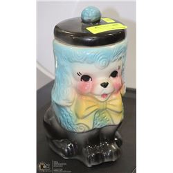 VINTAGE POODLE COOKIE JAR