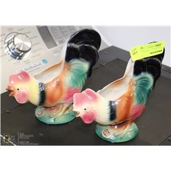 ROYAL COPLEY ROOSTER ORNAMENTS