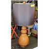 Image 1 : MODERN HOME ORANGE AND BROWN TABLE LAMP