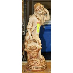 CERAMIC BOY FIGURE 20" TALL