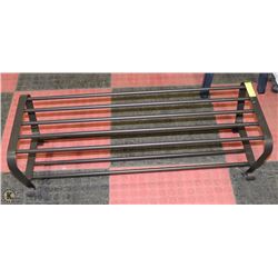 2 TIER WROUGHT IRON SHOE RACK