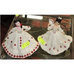 PAIR OF UKRAINIAN CERAMIC FIGURINES