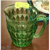 Image 1 : ESTATE GREEN GLASS PITCHER