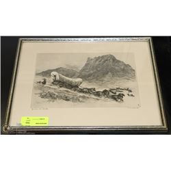 ESTATE FRAMED COWBOY PICTURE