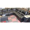 Image 1 : NEW BLACK LEATHERETTE ELECTRIC SECTIONAL
