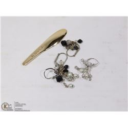 2 PAIRS OF VINTAGE ESTATE EARRINGS