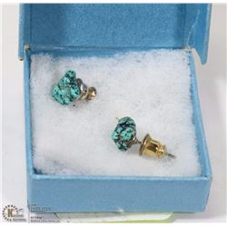 PAIR OF ESTATE STONE EARRINGS