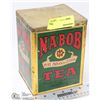 Image 1 : VINTAGE NABOB TEA TIN WITH LID