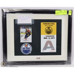CONNOR MCDAVID 2014 OHL CARD FRAMED
