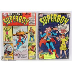PAIR OF VINTAGE SUPERBOY COMICS FROM THE 1960'S