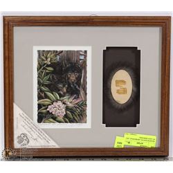 SHADOW BOX W/ ABORIGINAL ART BY JODY BERGSMA