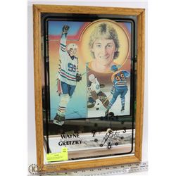 SPORTART WAYNE GRETZKY MIRROR WALL CLOCK