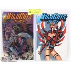 2 WILDCATS COLLECTOR COMIC BOOKS DISPLAY