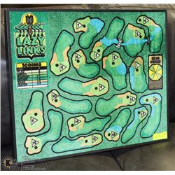 LAZY LINKS' DOUBLE SIDED GOLF DART BOARD