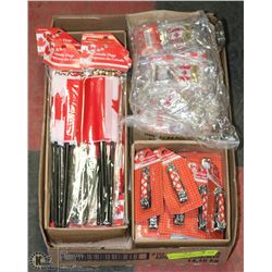 LOT OF 24 CANADA DAY FLAGS, NAIL CLIPPERS AND 24