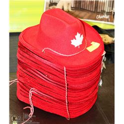 LOT OF 21 CANADA DAY COWBOY HATS
