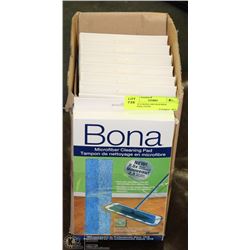BOX OF 8 BONA MICROFIBER CLEANING PADS