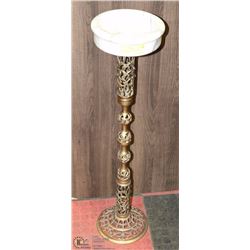 ANTIQUE MARBLE TOP SMOKING / CIGAR STAND