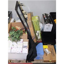 PALLET OF HOUSEHOLD, LIGHTS, PRINTER AND MORE