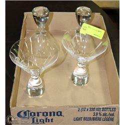ESTATE 4 PC MARTININ GLASS COLLECTION