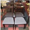 Image 1 : 5 BROWN  DINING ROOM CHAIRS