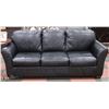Image 1 : BLACK LEATHER COUCH 81"X33"