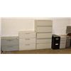 Image 1 : LARGE ASSORTMENT OF 6 FILING CABINETS
