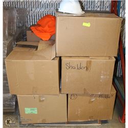 PALLET OF HARD HATS