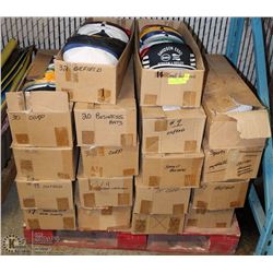 ESTATE PALLET WITH 18 BOXES OF 25 ASSORTED TRUCKER