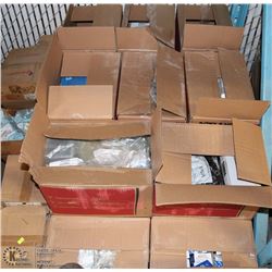 PALLET OF NUTS BOLTS AND HARDWARE