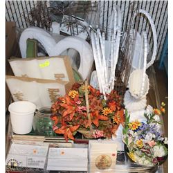 PALLET OF ASST FLORAL WEDDING & FUNERAL SUPPLIES