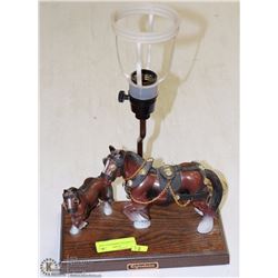 CLYDESDALE MARE  AND FOAL LAMP