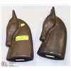 Image 1 : PAIR OF BRONZE COLOURED CERAMIC BOOKENDS