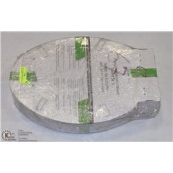 2 NEW  ELONGATED MOLDED WOOD TOILET SEATS