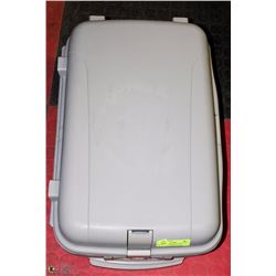 22" GREY ROLLER HARD CASE SUITCASE