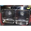 Image 1 : STAINLESS STEEL DOUBLE SINK NEW