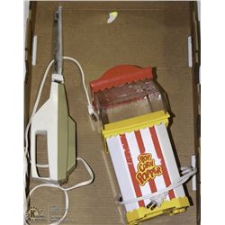 VINTAGE HOT AIR  POPCORN MAKER AND ELECTRIC