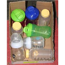 LOT OF NEW BABY'S BOTTLES INCL BOOB BABY BRAND