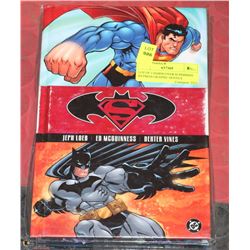 LOT OF 3 HARDCOVER SUPERMAN BATMAN GRAPHIC NOVELS