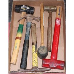 FLAT W/6 HAMMERS INCLUDING SLEDGE,