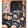 Image 1 : SEGA GENESIS CONSOLE WITH 2 CONTROLLERS & 3 GAMES
