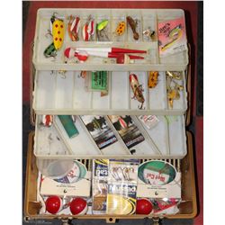 OLD PAL 3-TIER TACKLE BOX FULL OF FISHING