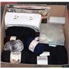 Image 1 : LARGE BOX W/CROSS STITCH SUPPLIES, BOOKS