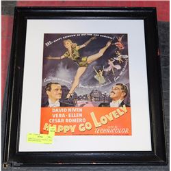 HAPPY GO LOVELY ORIGINAL 1950'S MAGAZINE POSTER