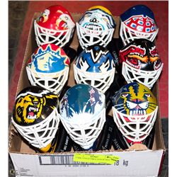 9 NHL COLLECTIBLE GOALIE MASKS