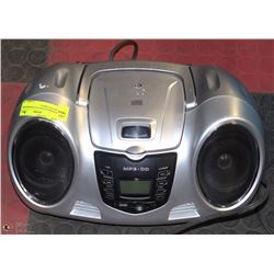 DURABRAND MP3/CD/USB/MEMORY CARD BOOMBOX